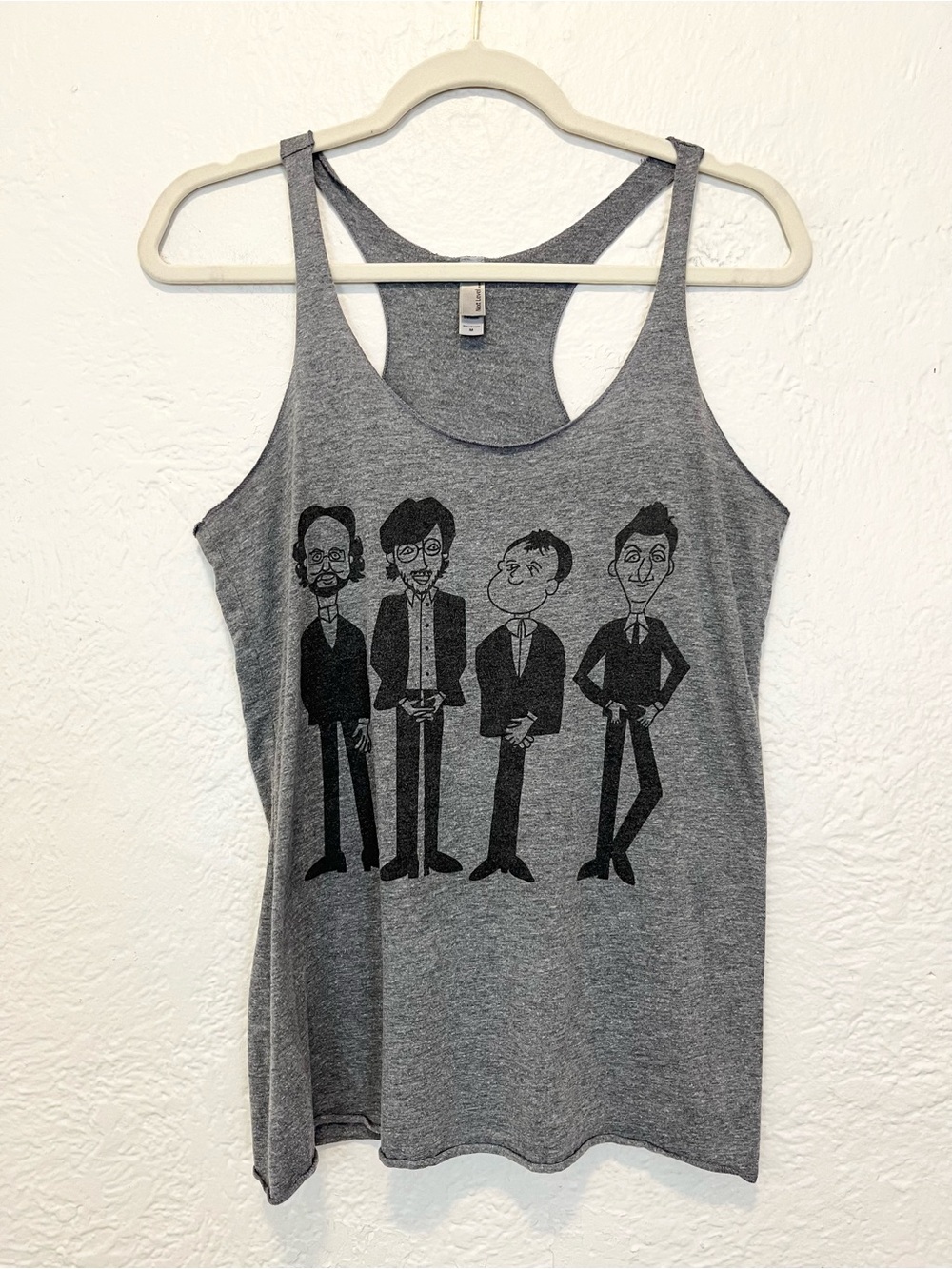 Phish Tank Top Caricature Gray Music Tour Medium M